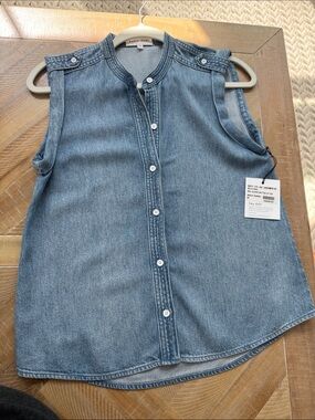 Bella Dahl Roll Sleeve Button Up Top